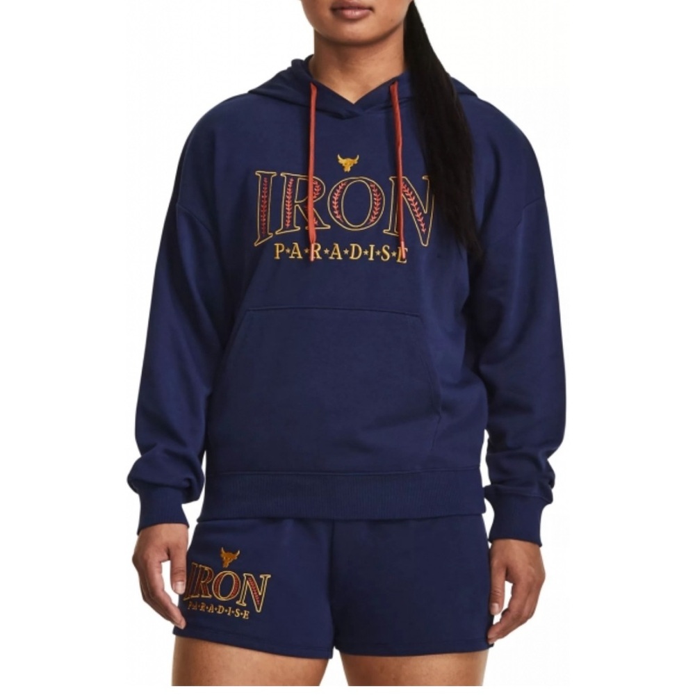 Under armour project Rock hoodie and shorts.